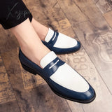 Xajzpa - Fashion Men Loafers Slip On Classic British Style Casual Dress Shoes Social Leather