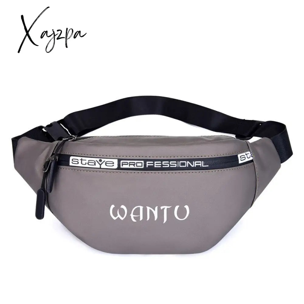 Xajzpa - Fashion Men Pack Teenager Outdoor Sports Running Cycling Waist Bag Male Shoulder Belt