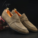 Xajzpa - Fashion Men Pu Leather Shoes Low Heel Fringe Shoes Brogue Shoes Men Ankle Outdoor Boots Autumn Classic Male Casual Zapatos