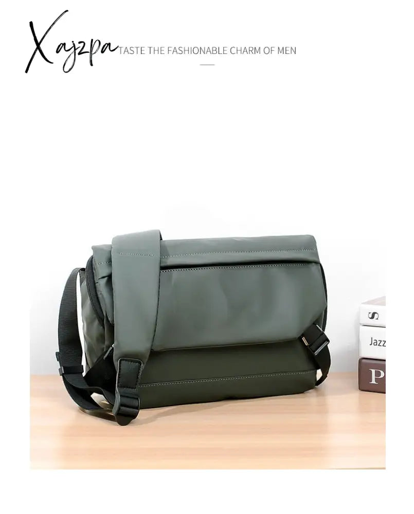 Xajzpa - Fashion Men Shoulder Crossbody Bag Nylon Cloth Messenger Bags For Man 2023 Male Designer