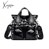 Xajzpa - Fashion Rivet Letter Leather Women Handbags High Quality Luxury Shoulder Bags Designer