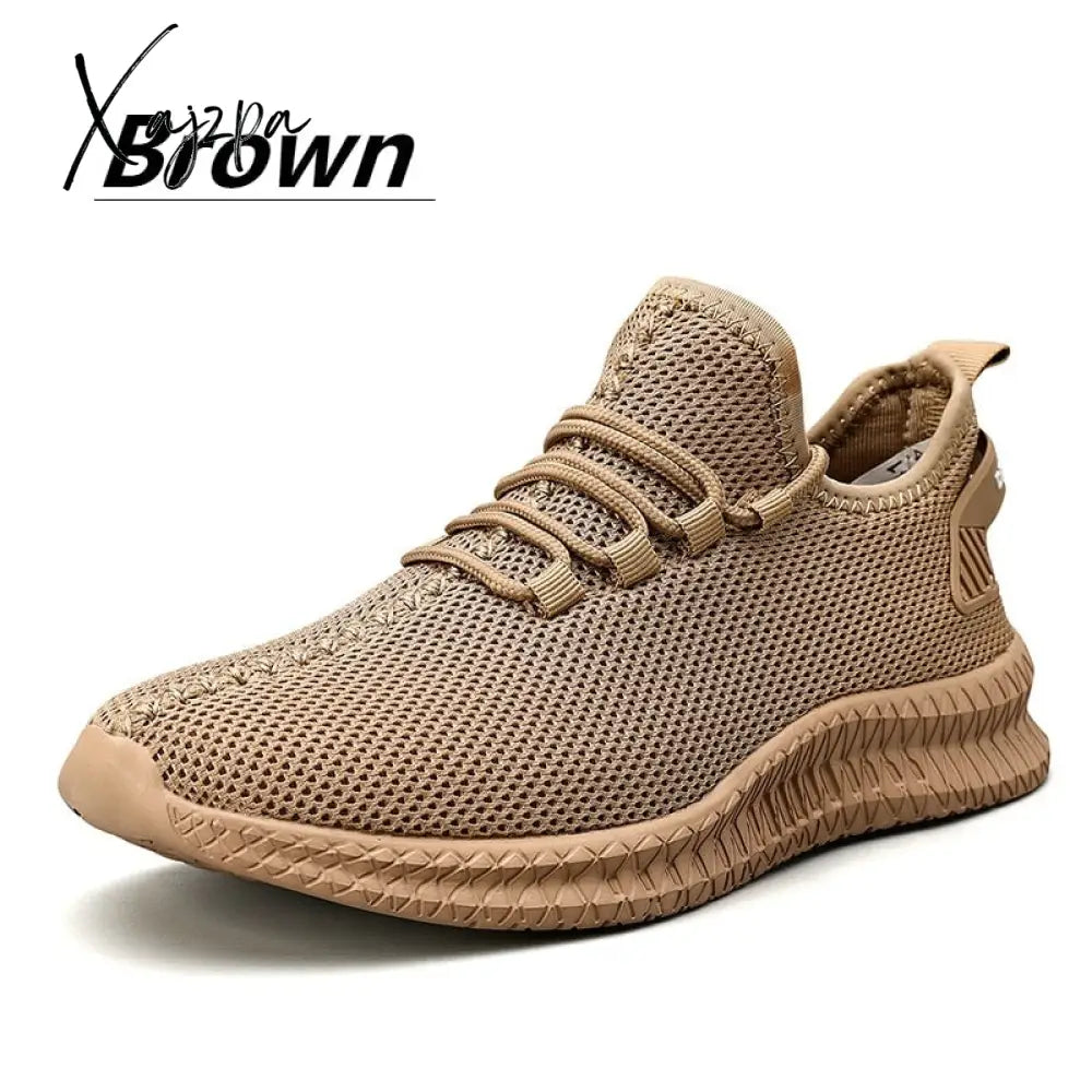 Xajzpa - Fashion Sneakers Lightweight Men Casual Shoes Breathable Male Footwear Lace Up Walking