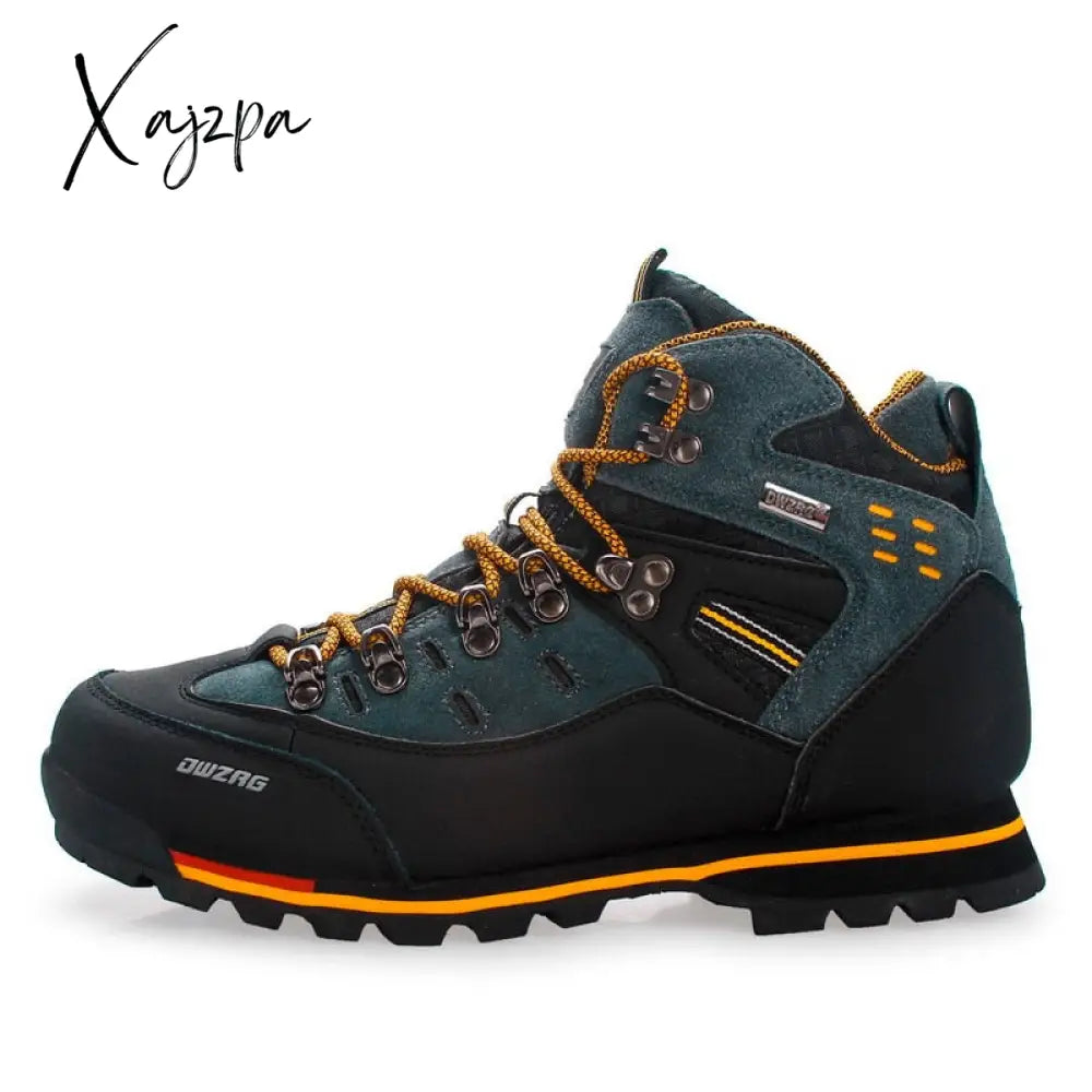 Xajzpa Fashion Winter High-Top Outdoor Shoes Hiking Men’s Sports Waterproof Casual Anti-Cold Snow