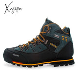 Xajzpa Fashion Winter High-Top Outdoor Shoes Hiking Men's Sports Waterproof Casual Anti-Cold Snow Boots Padded Warm Men's Walk