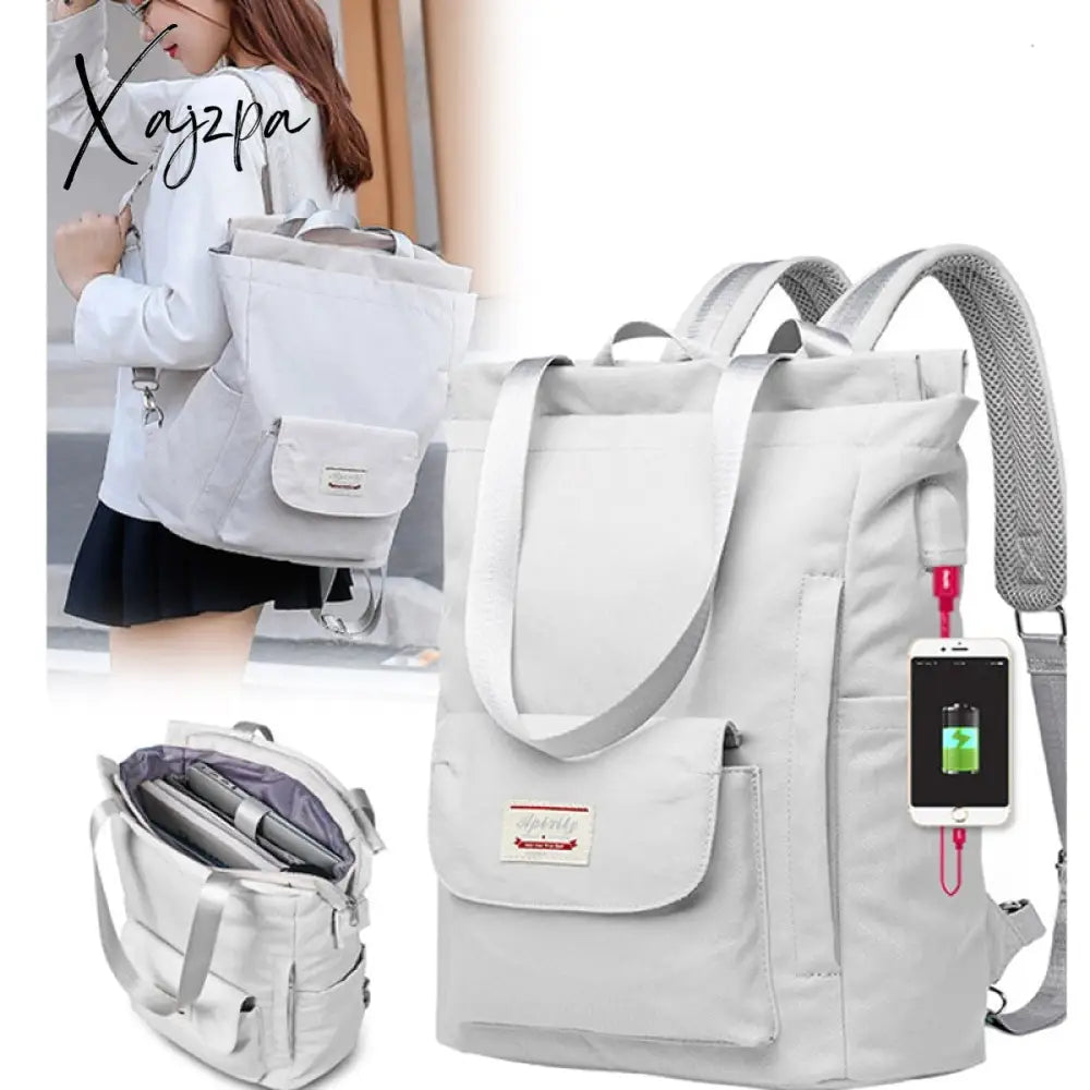 Xajzpa - Fashion Women Shoulder Bag For Laptop Waterproof Oxford Cloth Notebook Backpack 15.6 Inch