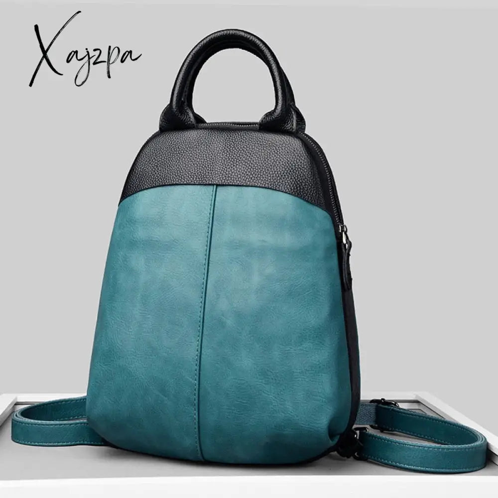 Xajzpa - Genuine Leather Backpack Fashion Luxury Women’s Bag Designer High Quality Female