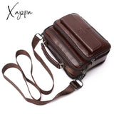 Xajzpa - Genuine Leather Male’s Crossbody Bag Casual Business Men’s Messenger Vintage Men Big