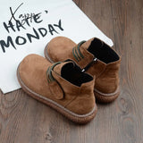 Xajzpa - Harajuku Martin Boots British Wind Short New Mori Literary Retro Thick Bottom Womenโs
