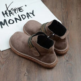 Xajzpa - Harajuku Martin Boots British Wind Short New Mori Literary Retro Thick Bottom Womenโs