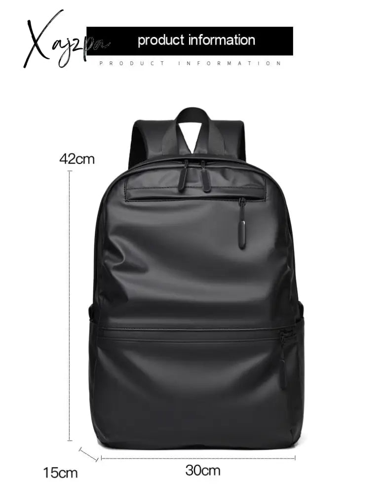 Xajzpa - High Capacity Ultralight Backpack For Men Soft Polyester Fashion School Laptop Waterproof