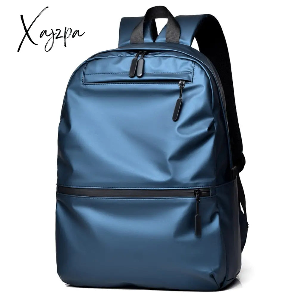 Xajzpa - High Capacity Ultralight Backpack For Men Soft Polyester Fashion School Laptop Waterproof