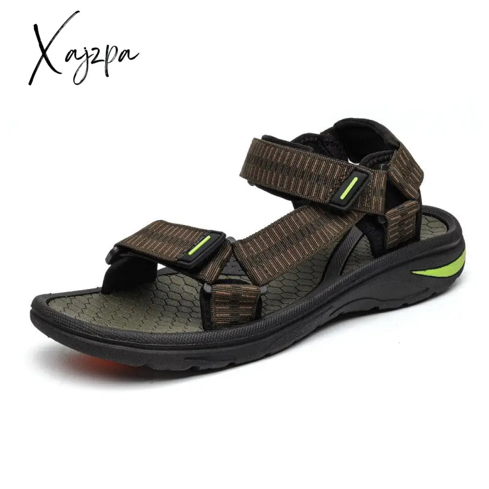 Xajzpa - High Quality Men Sandals Fashion Design Breathable Casual Shoes Light Soft Bottom Outdoor