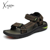 Xajzpa - High Quality Men Sandals Fashion Design Breathable Casual Shoes Light Soft Bottom Outdoor