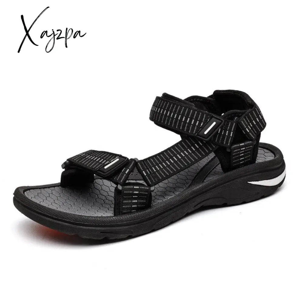 Xajzpa - High Quality Men Sandals Fashion Design Breathable Casual Shoes Light Soft Bottom Outdoor