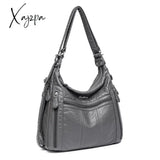 Xajzpa - Large Capacity Women Handbag Pu Leather Crossbody Bag Female Multifunction Shoulder Pink