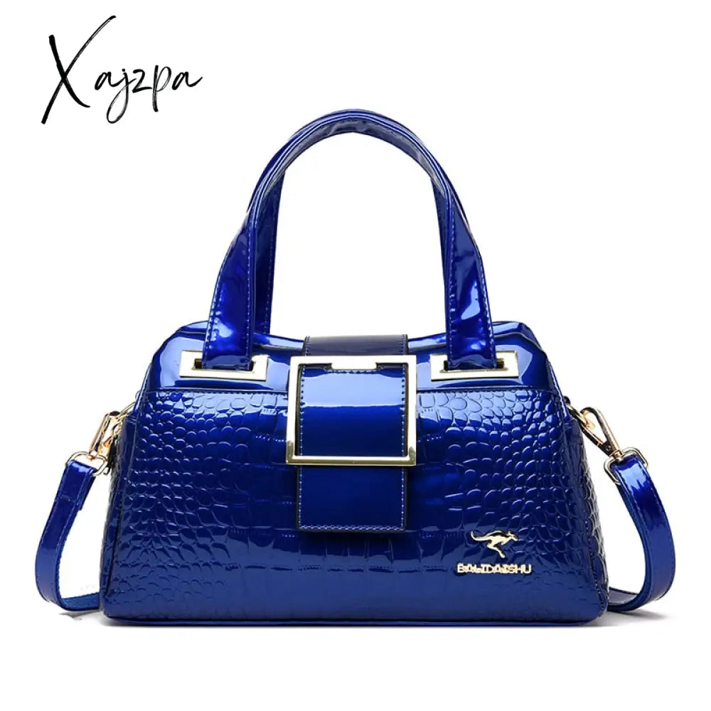Xajzpa - Luxury Designer Handbag Brand Crossbody Bags For Women 2023 New Crocodile Pattern Leather
