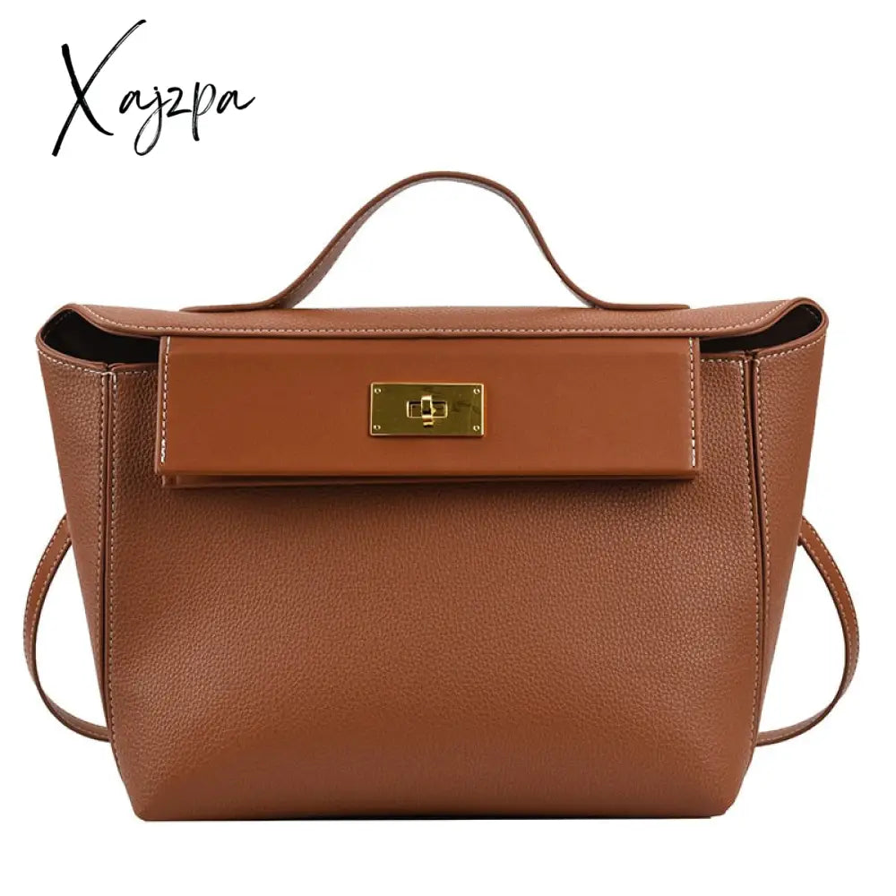 Xajzpa - Luxury Women Bag Large Capacity Female Tote Fashion Brand Handbag High Quality Pu Leather
