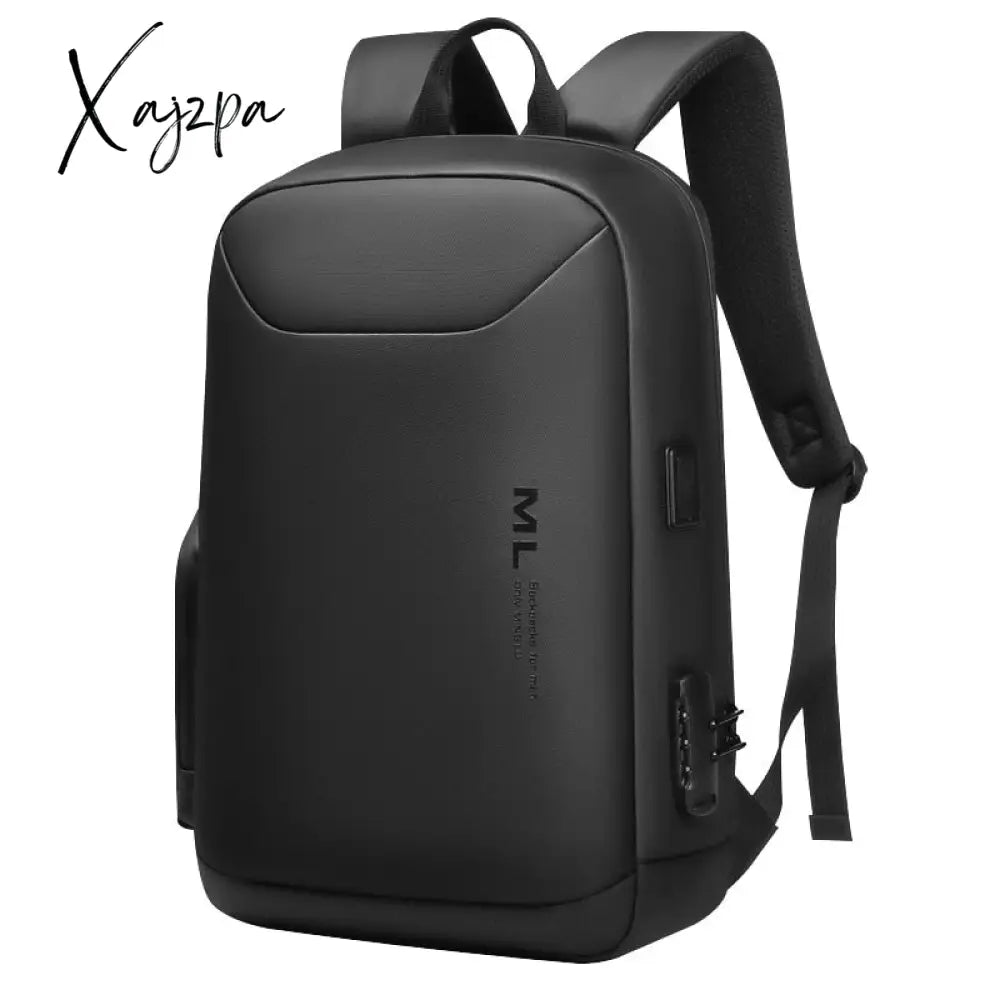 Xajzpa - Men Anti-Theft 15.6 Inch Laptop Backpacks Usb Waterproof Notebook Bag Schoolbag Sports