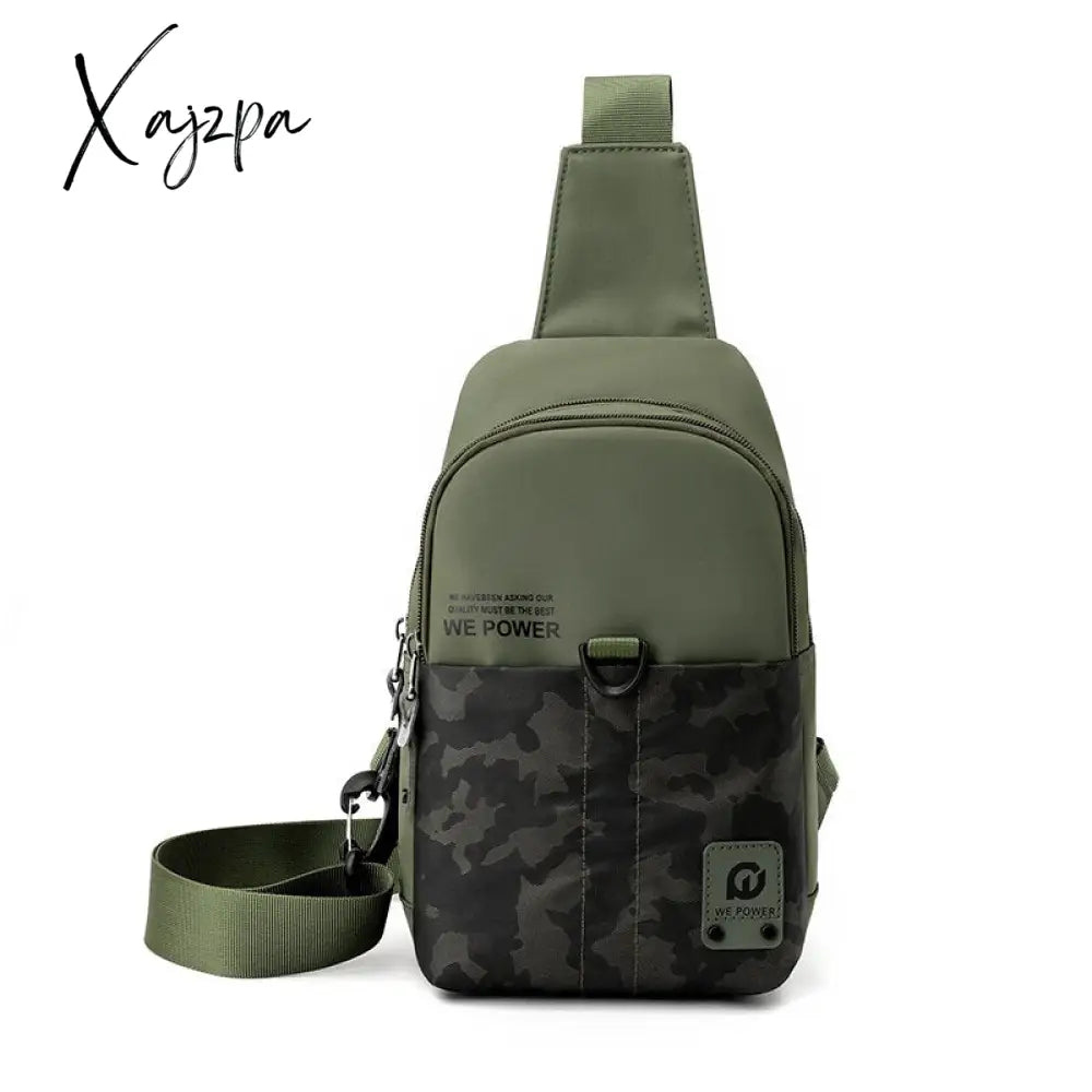 Xajzpa - Men Cross Body Shoulder Backpack Sling Chest Bag Outdoor Sports Travel Waterproof Nylon