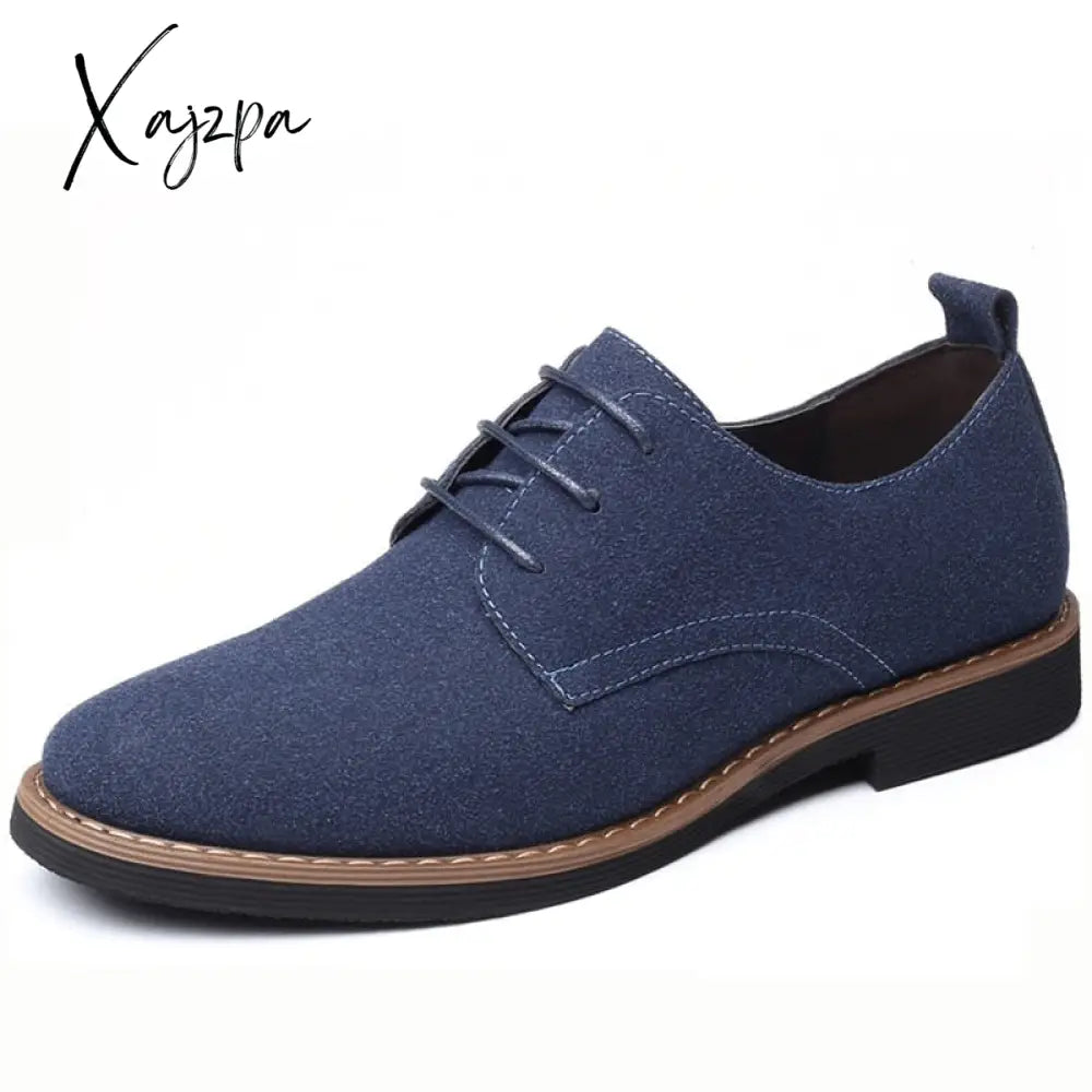 Xajzpa - Men Dress Shoes Fashion Oxford Leather Comfortable Formal For Sneakers Male Flat Footwear