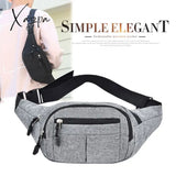 Xajzpa - Men Fanny Waist Pack Hip Bum Bag Pouch Purse Travel Nylon Male Cross body Small Sling Chest Pack Bum Belt Bags