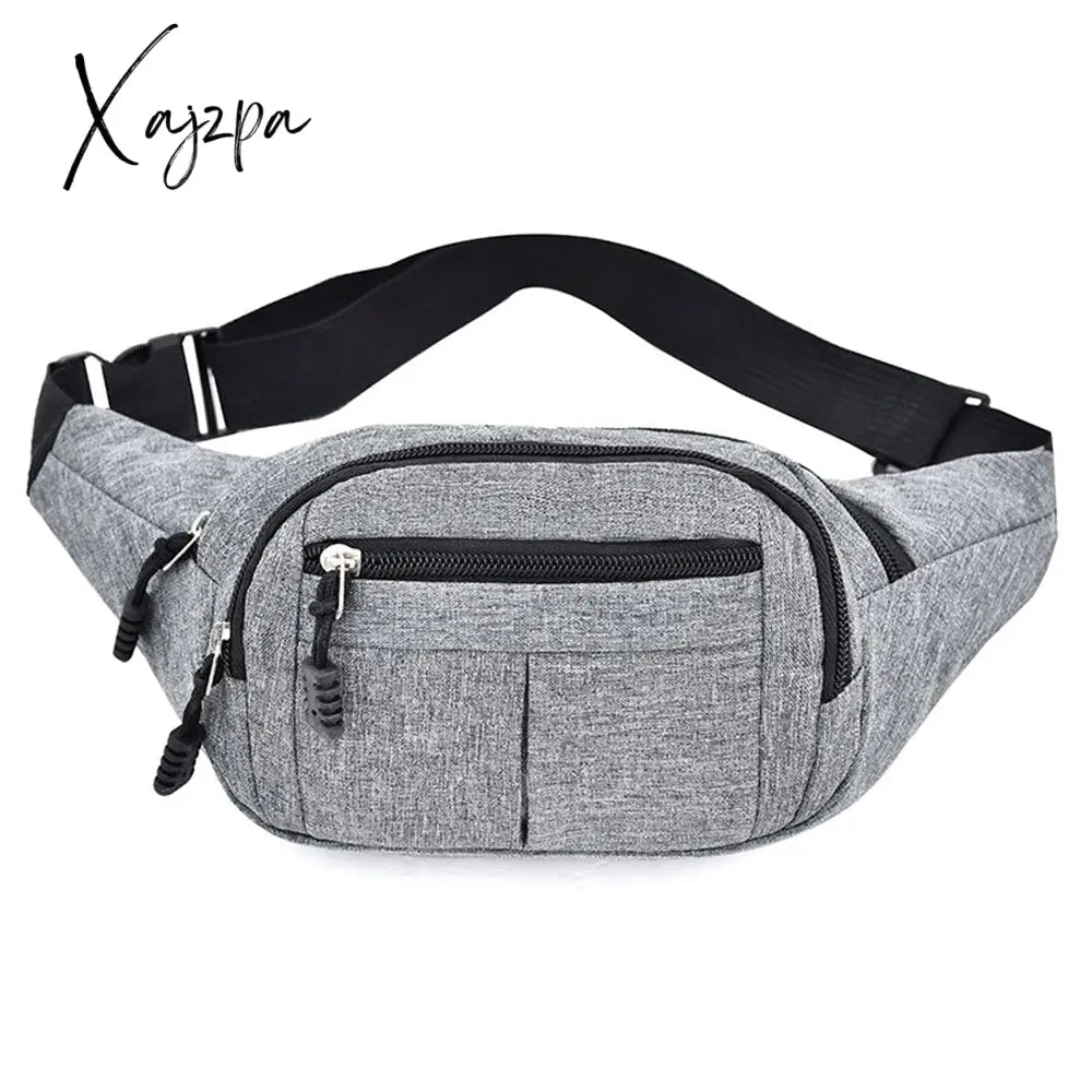 Xajzpa - Men Fanny Waist Pack Hip Bum Bag Pouch Purse Travel Nylon Male Cross Body Small Sling