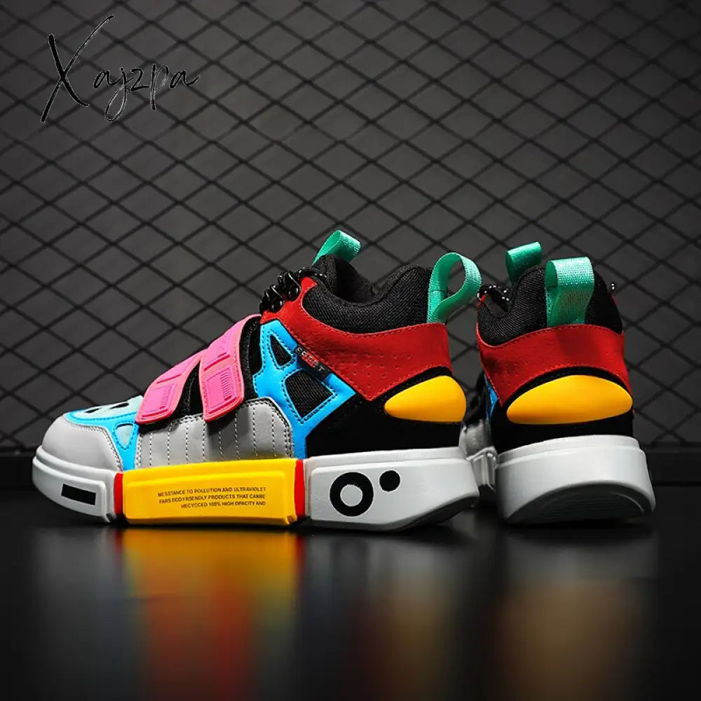 Xajzpa - Men Shoes Sneakers Male Mens Casual Shoes Tenis Luxury Trainer Race Breathable Fashion