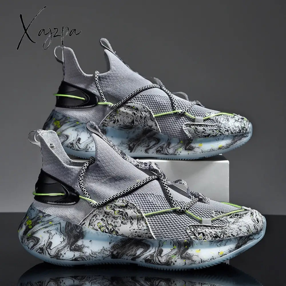Xajzpa - Men Shoes Sneakers Male Tenis Luxury Mens Casual Shoes Trainer Race Breathable Fashion