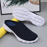 Xajzpa - Men Slippers Summer Mesh Breathable Home Indoor Thick Bottom Slides Fashion Couple Walking