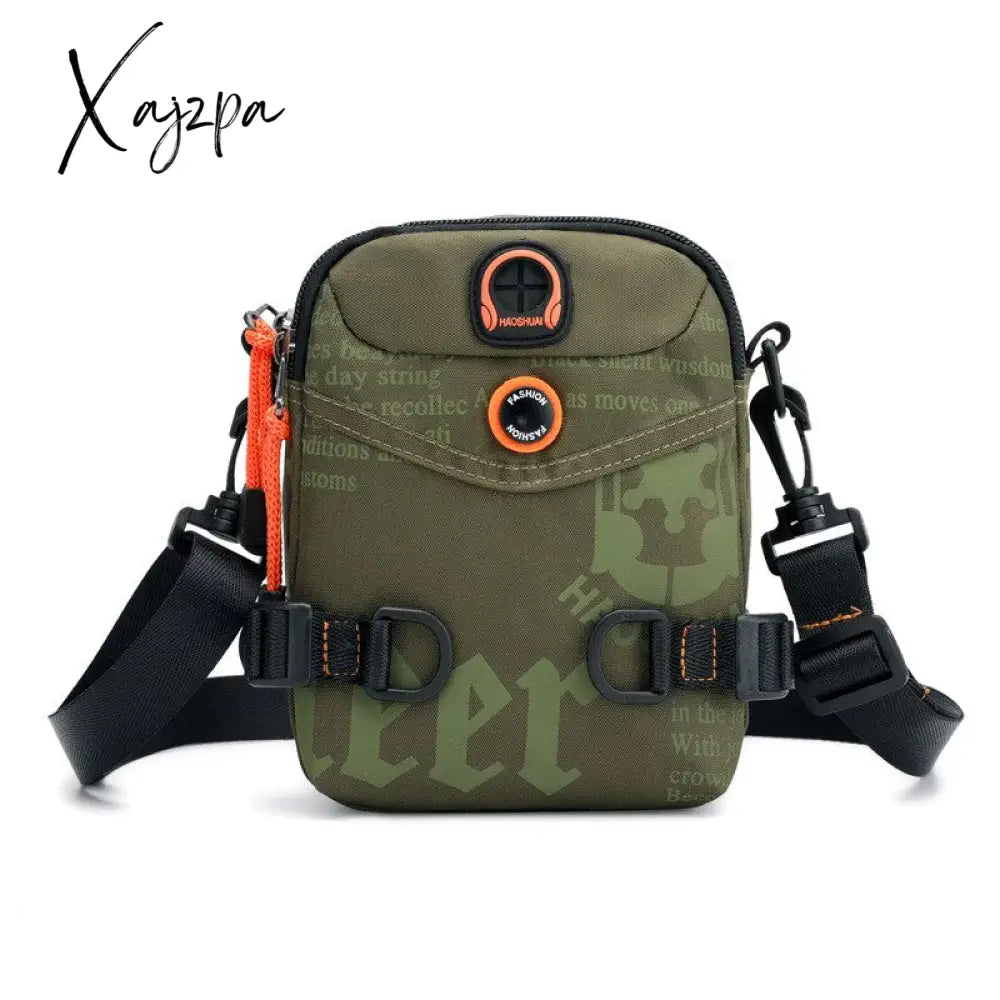 Xajzpa - Men Small Shoulder Messenger Bag Waist Belt Pack Military Fashion Waterproof Nylon Male