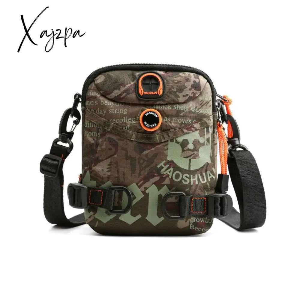 Xajzpa - Men Small Shoulder Messenger Bag Waist Belt Pack Military Fashion Waterproof Nylon Male