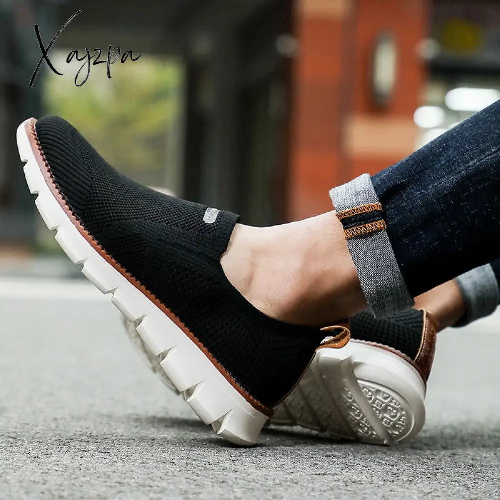 Xajzpa - Men Sneakers Shoes Loafers High Quality Summer Fashion Breathable Mesh Casual Mens Trainer