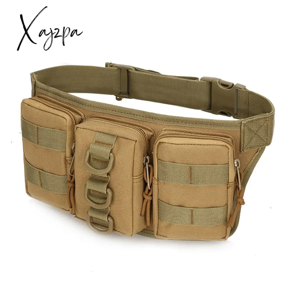 Xajzpa - Men Waist Fanny Pack Hip Bum Bags For Camping Military Assault Nylon Sports Climb Travel