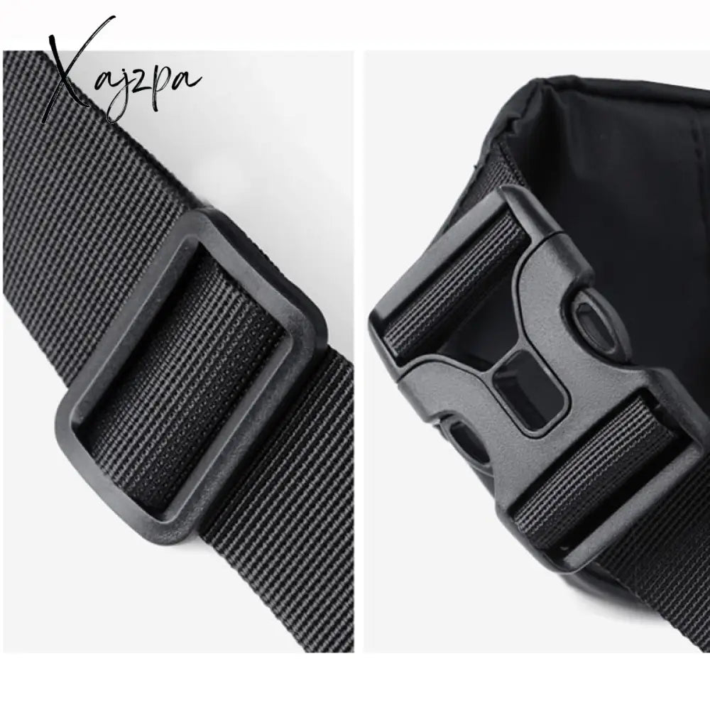 Xajzpa - Men Waist Fanny Pack Hip Bum Belt Bag Money Pouch Travel Fashion Waterproof Oxford Male