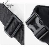 Xajzpa - Men Waist Fanny Pack Hip Bum Belt Bag Money Pouch Travel Fashion Waterproof Oxford Male