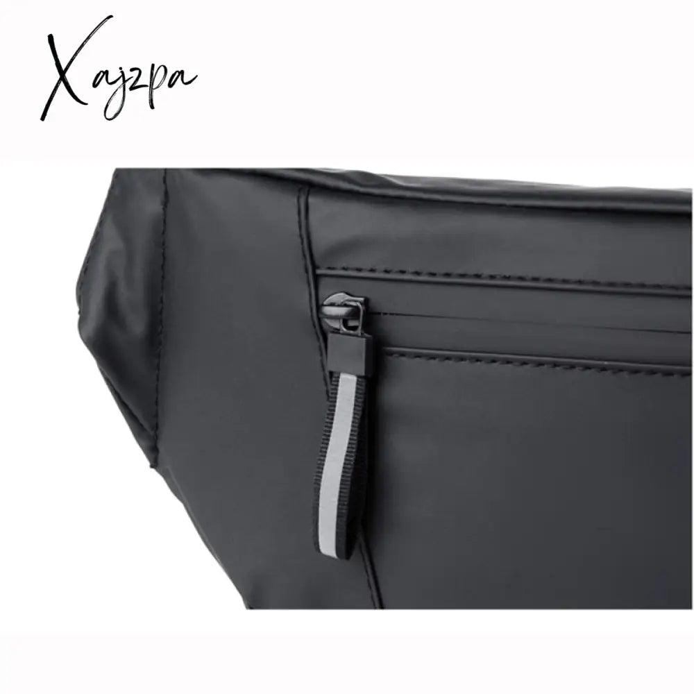 Xajzpa - Men Waist Fanny Pack Hip Bum Belt Bag Money Pouch Travel Fashion Waterproof Oxford Male