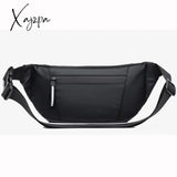 Xajzpa - Men Waist Fanny Pack Hip Bum Belt Bag Money Pouch Travel Fashion Waterproof Oxford Male