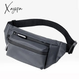 Xajzpa - Men Waist Fanny Pack Hip Bum Belt Bag Money Pouch Travel Fashion Waterproof Oxford Male Sling Cross body Chest Pack Purse Bags