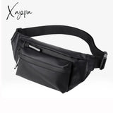 Xajzpa - Men Waist Fanny Pack Hip Bum Belt Bag Money Pouch Travel Fashion Waterproof Oxford Male