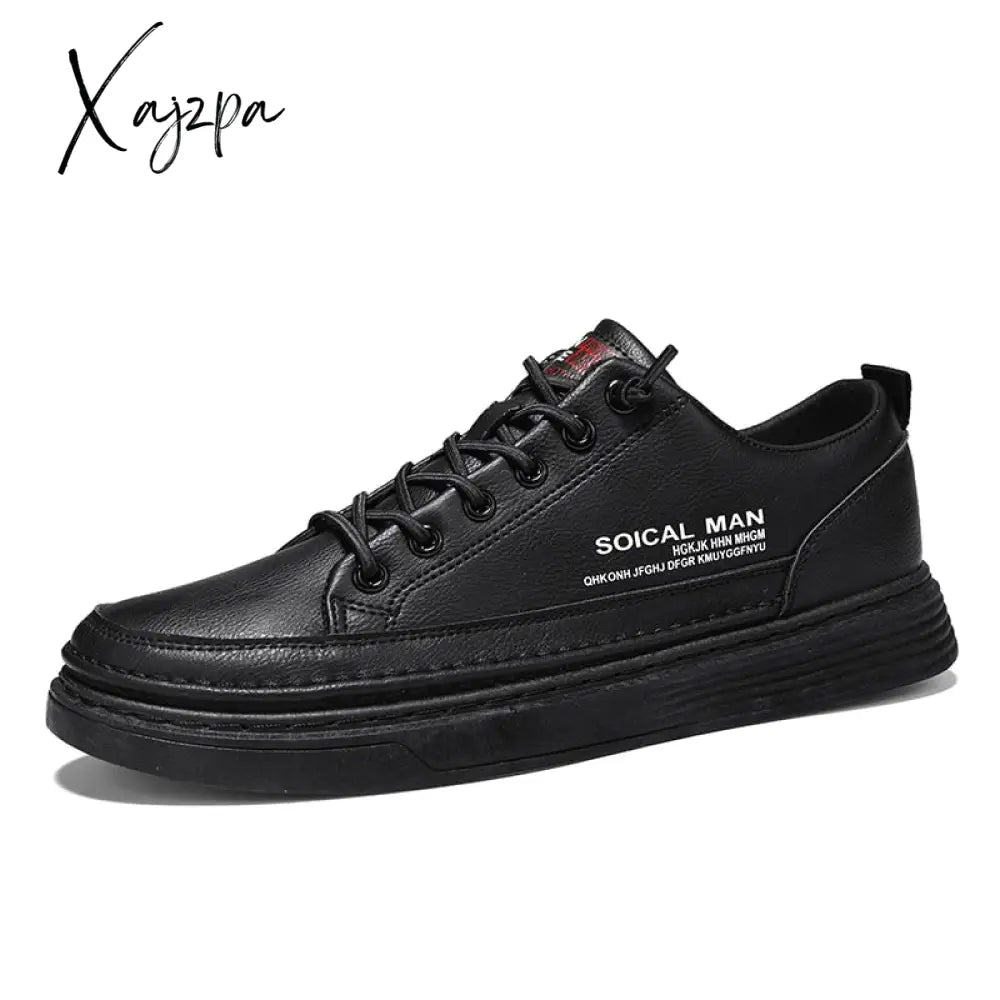 Xajzpa - Men’s Casual Shoes Lightweight Breathable Men Flat Sneakers White Business Travel Tenis