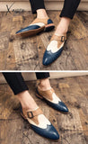 Xajzpa - Men’s Dress Shoes New Fashion Pu Leather Buckle Strap Business Casual High Quality For