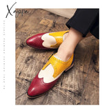 Xajzpa - Men’s Dress Shoes New Fashion Pu Leather Buckle Strap Business Casual High Quality For