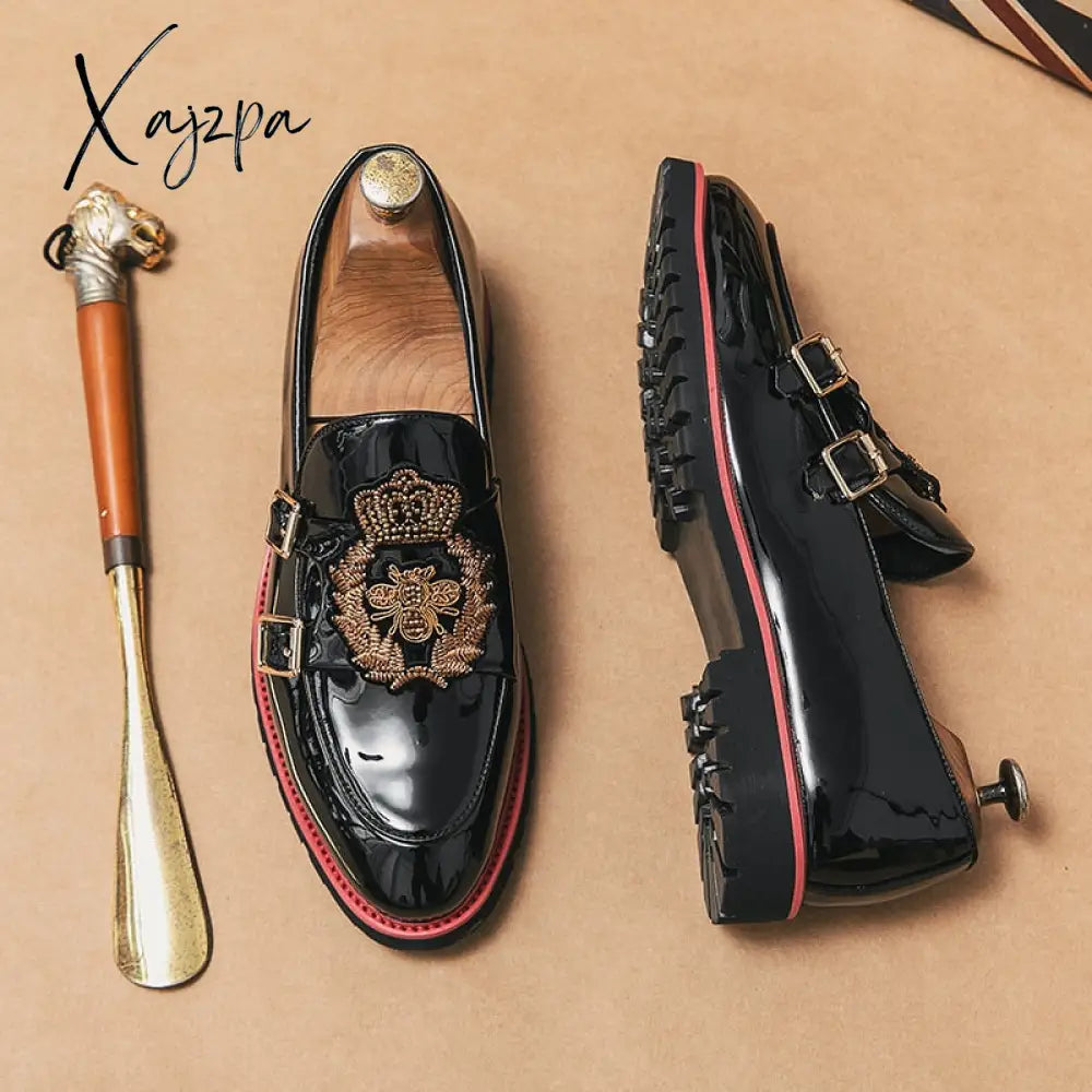 Xajzpa - Men’s Gentlemen’s Dress Shoes Comfortable Luxury Embroidered Loafers 2023 Italian