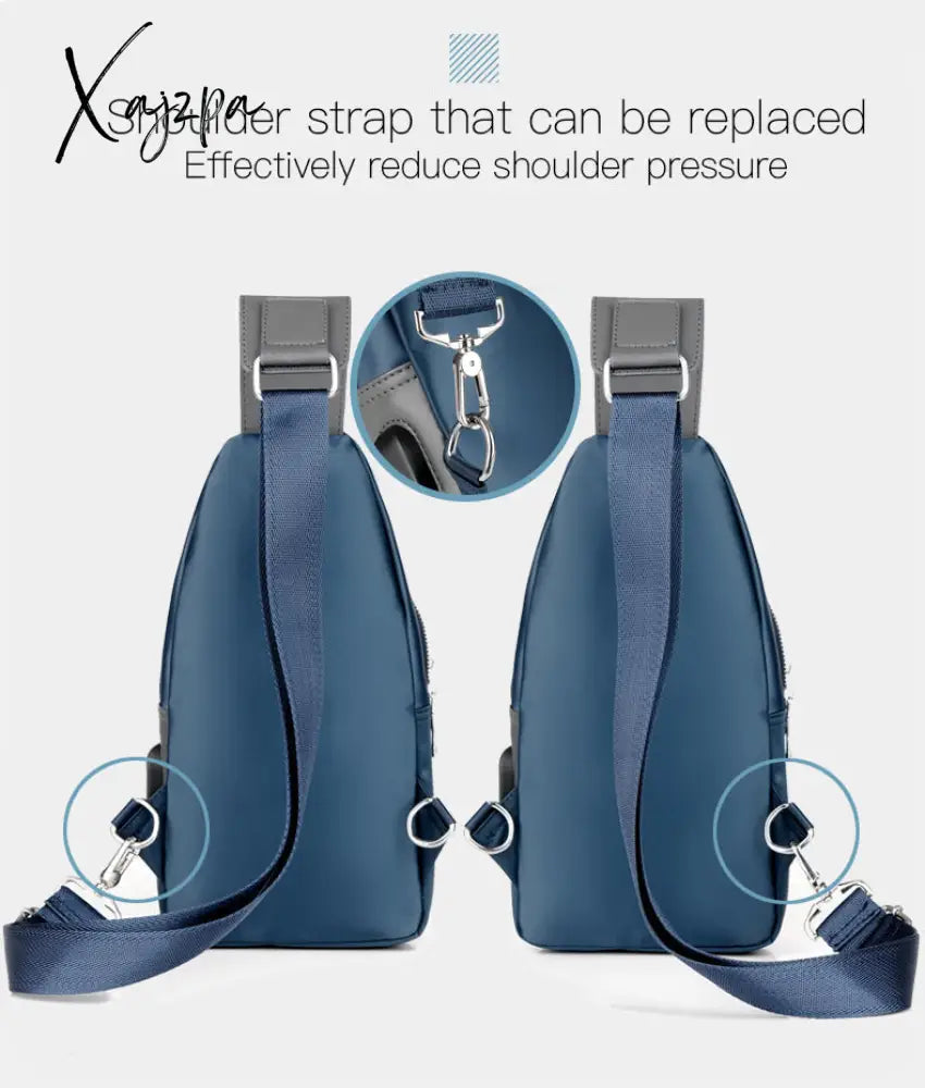 Xajzpa - Men’s Messenger Bag Shoulder Oxford Cloth Chest Bags Crossbody Casual Messenger Bags Man