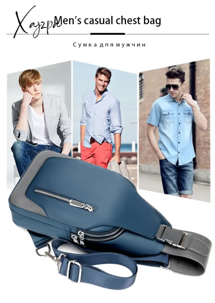 Xajzpa - Men’s Messenger Bag Shoulder Oxford Cloth Chest Bags Crossbody Casual Messenger Bags Man