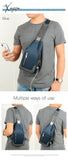 Xajzpa - Men’s Messenger Bag Shoulder Oxford Cloth Chest Bags Crossbody Casual Messenger Bags Man