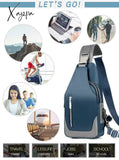 Xajzpa - Men’s Messenger Bag Shoulder Oxford Cloth Chest Bags Crossbody Casual Messenger Bags Man