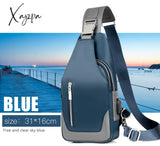 Xajzpa - Men’s Messenger Bag Shoulder Oxford Cloth Chest Bags Crossbody Casual Messenger Bags Man