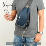 Xajzpa - Men’s Messenger Bag Shoulder Oxford Cloth Chest Bags Crossbody Casual Messenger Bags Man