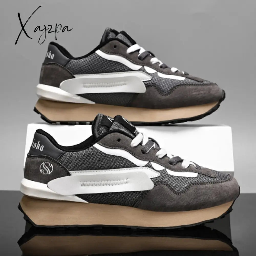 Xajzpa - Men’s Sneakers Male Shoes Increas Casual Running Mesh Breathable Walking Zapatillas